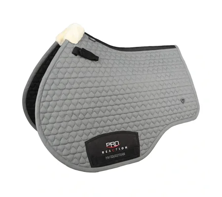 ProReaction Shield Close Contact Saddle Pad by Hy Equestrian Grey