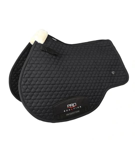 ProReaction Shield Close Contact Saddle Pad by Hy Equestrian Black