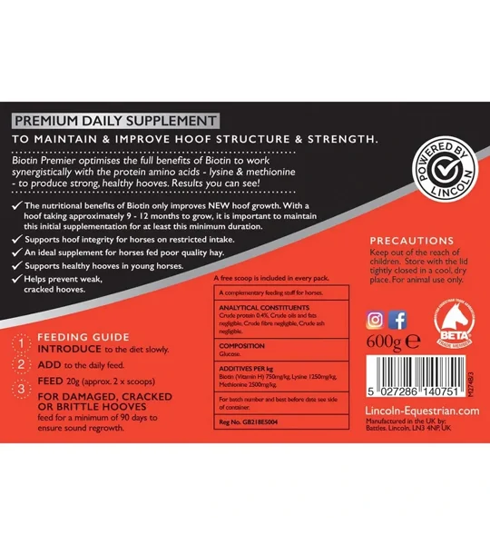 Lincoln Biotin Premier - 600g