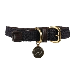 Benji & Flo Interlaced Dog Collar Blue