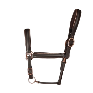 Hy Equestrian Chromatic Leather Head Collar - Brown