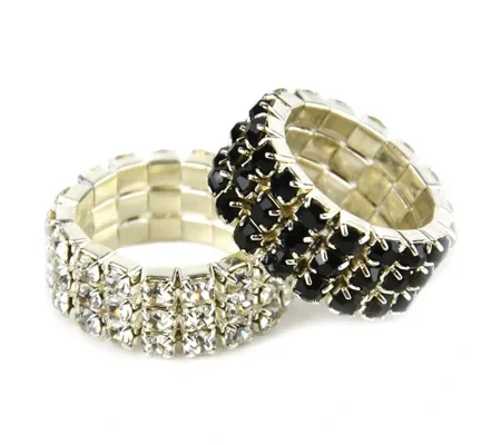 Lincoln Diamante Plaiting Bands