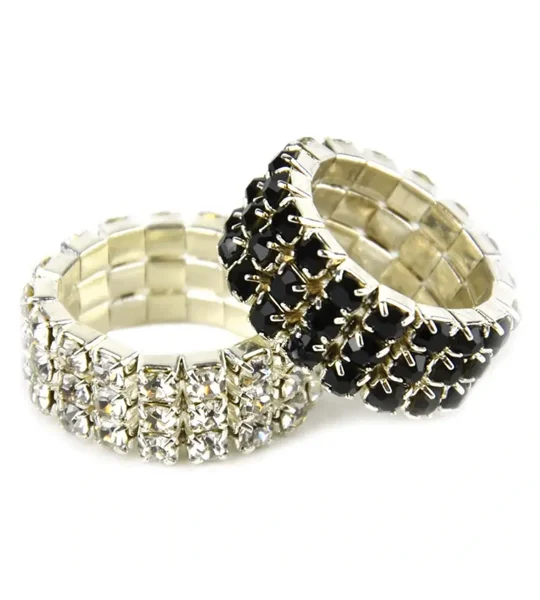 Lincoln Diamante Plaiting Bands