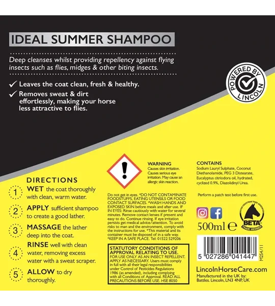 Lincoln Fly Repellent Shampoo 500ml