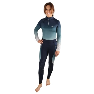 Hy Equestrian Elevate Ombre Base Layer Navy/Olive Green