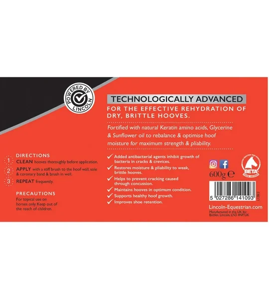 Lincoln Intensive Hoof Moisturiser 600g