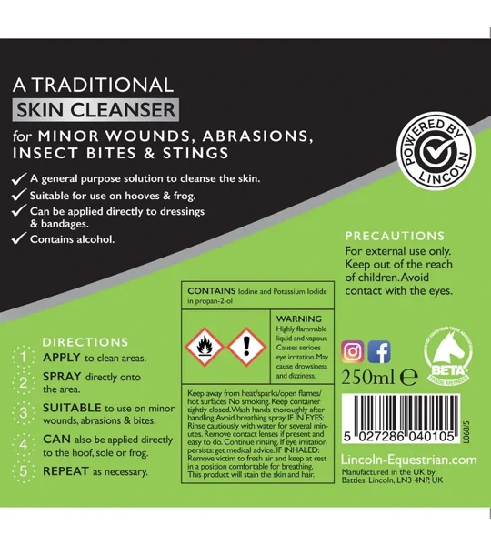 Lincoln Iodine Solution 250ml