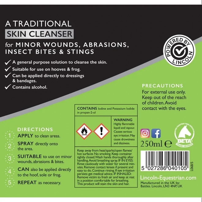 Additional Image for Lincoln Iodine Solution 250ml