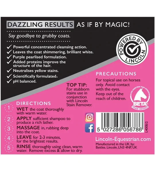 Lincoln Magic White Horse Shampoo