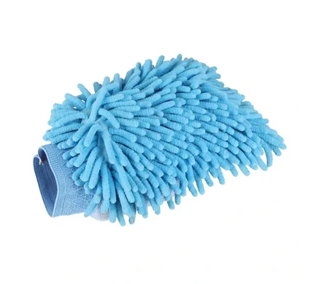Lincoln Microfibre Grooming Mitt - Blue