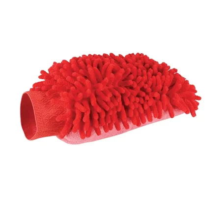 Lincoln Microfibre Grooming Mitt - Red