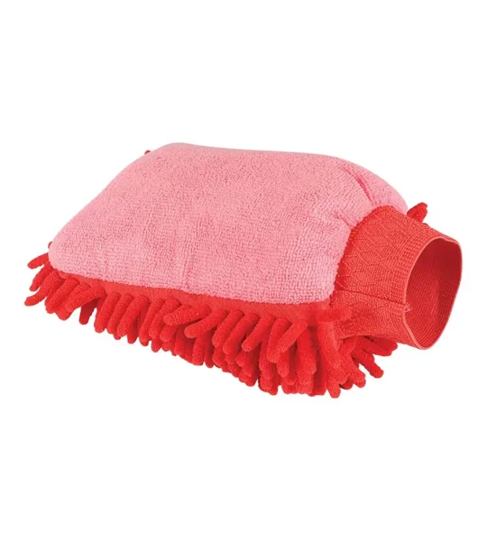 Lincoln Microfibre Grooming Mitt - Red