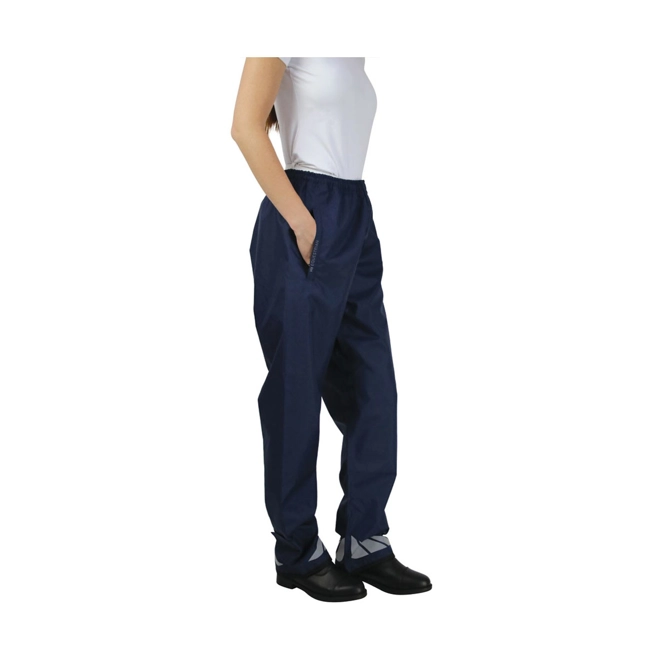 Additional Image for Hy Equestrian  Waterproof Pull-On Over Trousers  childs  Navy