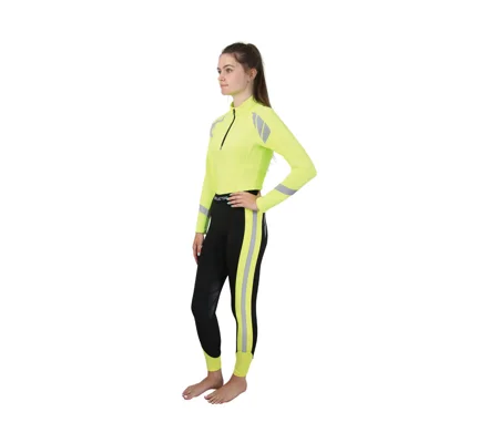 Reflector Riding Tights by Hy Equestrian- Yellow