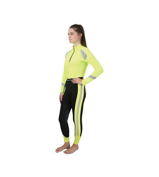 Reflector Riding Tights by Hy Equestrian- Yellow