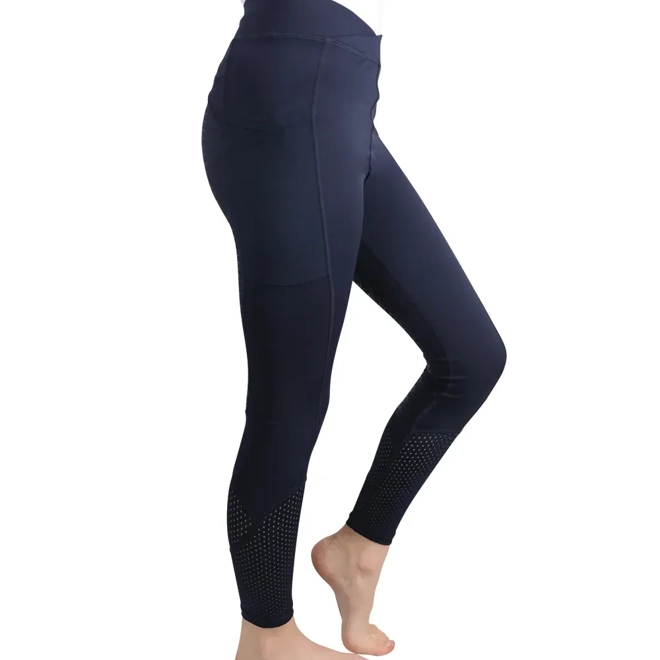 Additional Image for Hy Equestrian Children's Fordwich Riding Tights Navy