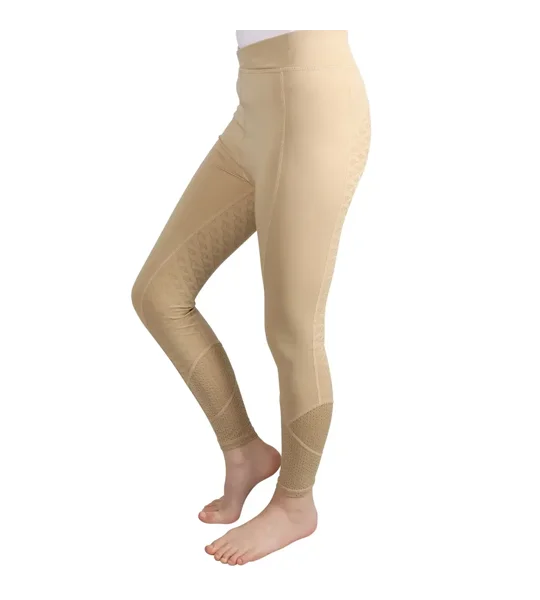 Hy Equestrian Children's Fordwich Riding Tights Beige