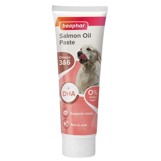 product Image for Beaphar Salmon Oil Paste for Dogs  100g