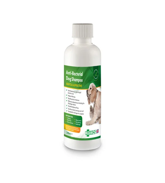 Aqueos Anti-Bacterial Dog Shampoo - 200ml