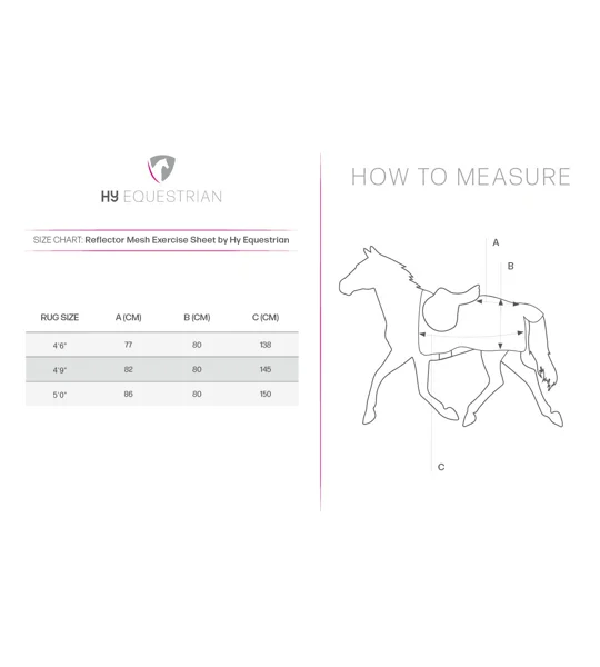 Reflector Mesh Exercise Sheet by Hy Equestrian Orange