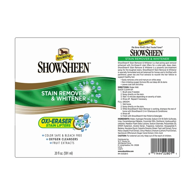 Additional Image for ShowSheen Stain Remover & Whitener Spray - 591 Ml