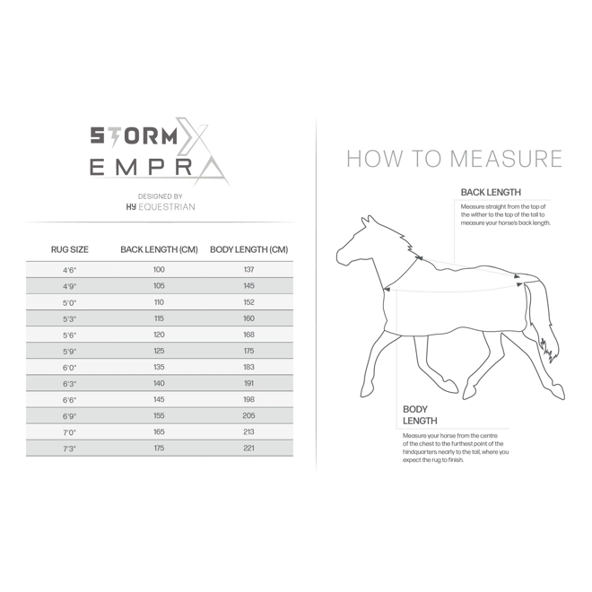 Additional Image for StormX Empra Extra 250 Combi Stable Rug Navy