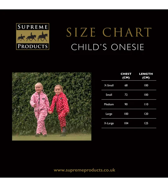 Supreme Products Childs Dotty Fleece Onesie Luxurious Latte