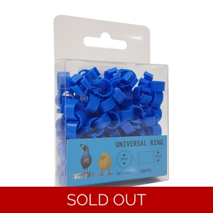 ETON Clic Leg Rings Dark Blue - 6 Mm x 100 Pack