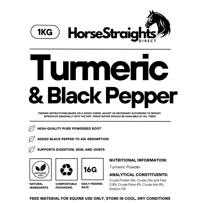 Additional Image for Horse Straights Direct Turmeric with Black Pepper - 1 Kg