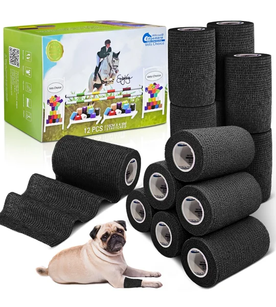 Equimed 10cm Vetwrap Black