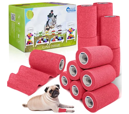 Equimed 10cm Vetwrap Cerise Pink - 12 Wraps
