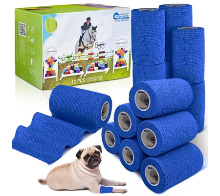 Equimed 10cm Vetwrap Hyacinth Blue - 12 Wraps