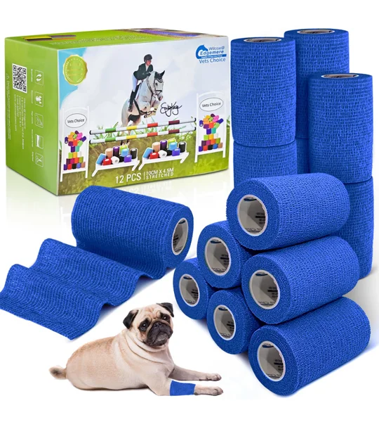 Equimed 10cm Vetwrap Hyacinth Blue - 12 Wraps