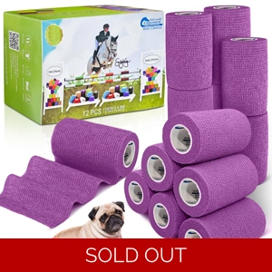 Equimed 10cm Vetwrap Lavender Purple - 12 Wraps