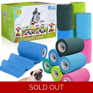 Equimed 10cm Vetwrap Multi Colours - 12 Wraps