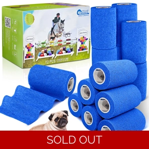 Equimed 10cm Vetwrap Sky Blue - 12 Wraps