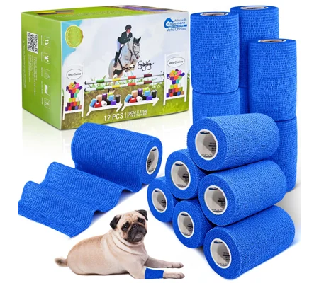 Equimed 10cm Vetwrap Sky Blue - 12 Wraps