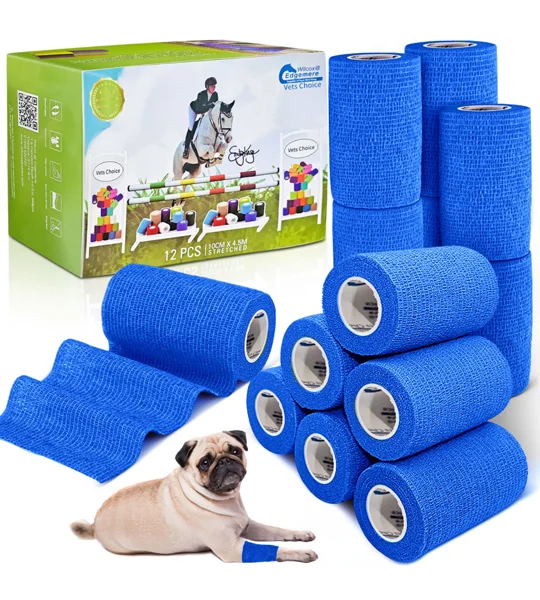 Equimed 10cm Vetwrap Sky Blue - 12 Wraps