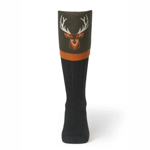 Waring Brooke Majestic Stag Socks Olive