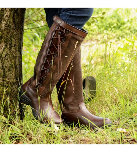 Brogini WB125 Winchester Lace Up Country Boots Brown Regular Calf
