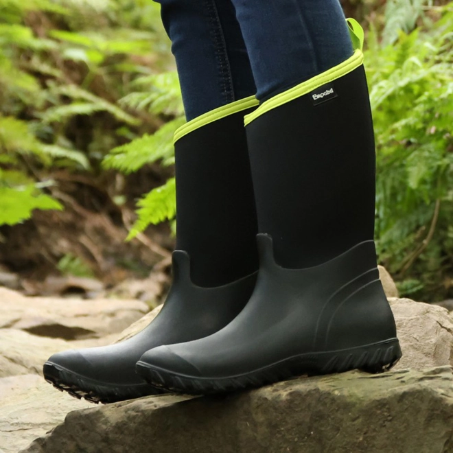 product Image for Brogini WB175 Belmont Muck Boots Black/Lime
