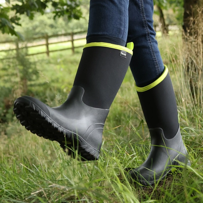 Additional Image for Brogini WB175 Belmont Muck Boots Black/Lime