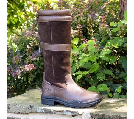 Brogini WB180 Hollingworth Zip Country Boots Brown WideAdults