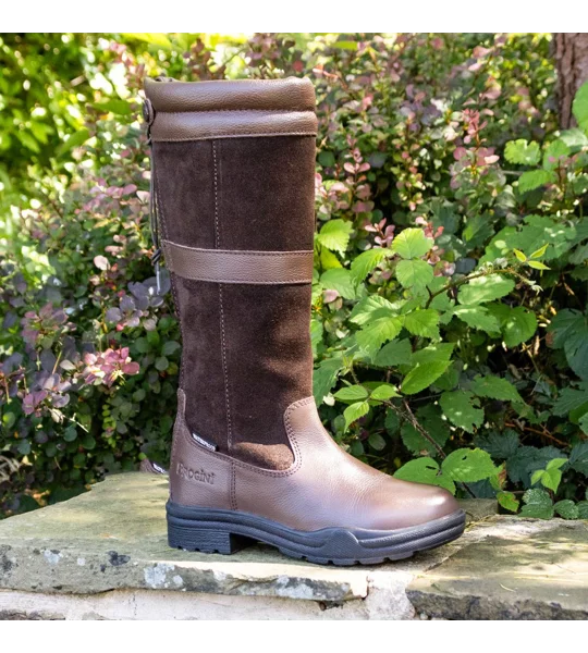 Brogini WB180 Hollingworth Zip Country Boots Brown WideAdults