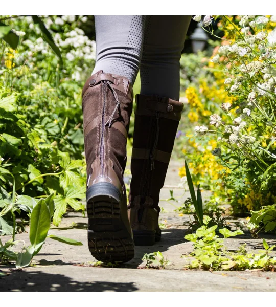 Brogini WB180 Hollingworth Zip Country Boots Brown WideAdults