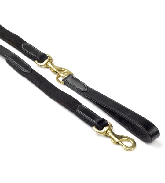 Whitaker Draw Reins Elastic Black