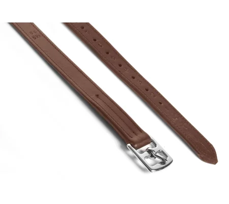 Whitaker STLE Calfskin Stirrup Leathers Oak Brown