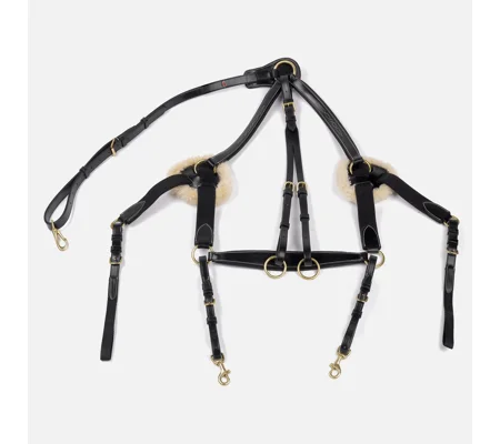 Whitaker BP052 Valencia 5 Point Breastplate Black