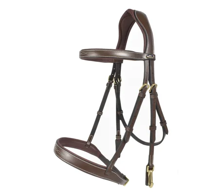Whitaker BR104 Madrid Snaffle Bridle Havana