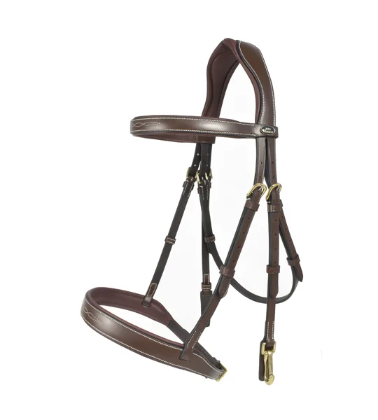 Whitaker BR104 Madrid Snaffle Bridle Havana